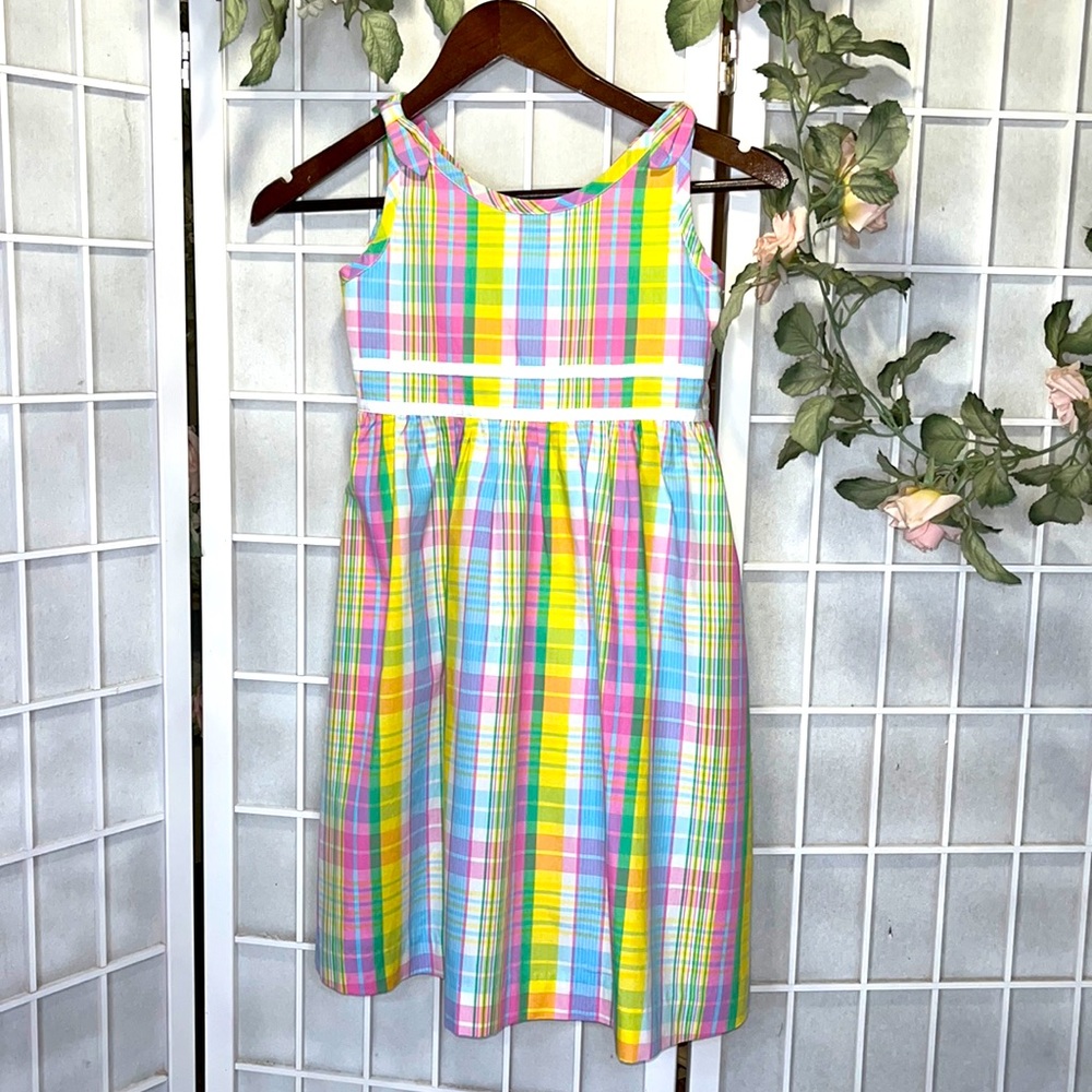 Lilly Pulitzer Madras Plaid Sundress Size 6X
